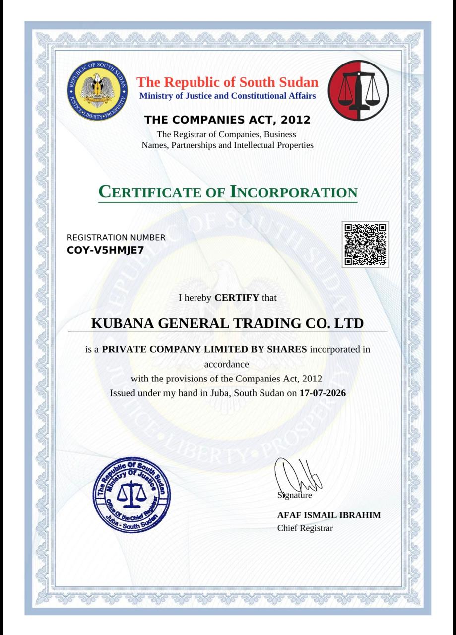 CERTIFICATE OF INCORPORATION